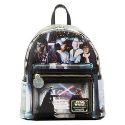 Descubre la elegancia galáctica con la mochila “A New Hope” de Star Wars by Loungefly, diseñada para transportar tu pasión por la saga original en un formato práctico y estiloso. 