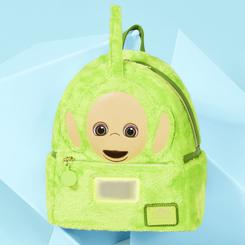 ¡Dipsy está listo para acompañarte en todas tus aventuras con esta divertida mochila Loungefly inspirada en el querido Teletubby verde! Con unas medidas aproximadas de 22,86 × 11,43 × 26,67 cm