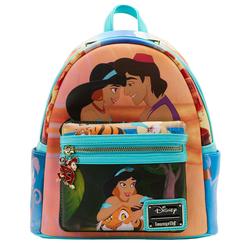 Colores cálidos, escenas icónicas y un toque de cuento eterno hacen de esta mochila oficial Disney Loungefly una pieza imprescindible para quienes aman el encanto clásico de Aladdín. 