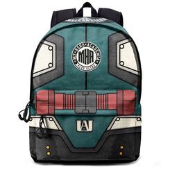 Rinde homenaje a tu héroe interior con esta mochila oficial My Hero Academia de 44 × 32 × 17 cm, confeccionada en resistente RPET reciclado que combina sostenibilidad y durabilidad.