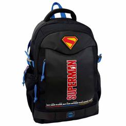 Potencia clásica para acompañarte cada día. La mochila Superman combina un diseño negro con el escudo en relieve y una construcción pensada para rendir: 35 × 19 × 43 cm 