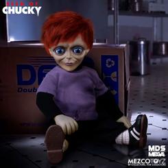 Del universo más inquietante del cine de terror llega esta perturbadora figura con sonido de Glen, el hijo de Chucky, basada en La semilla de Chucky. Con una altura aproximada de 38 cm