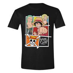 Descubre la esencia de la aventura con la One Piece Camiseta Straw Hat Crew, diseñada para los verdaderos seguidores de la saga. Esta camiseta de alta calidad está confeccionada completamente en algodón