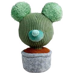 Un soplo de verdor animado invade tu espacio con esta original figura de 20 cm que fusiona la silueta de Mickey con la ternura de una planta en maceta. Confeccionada en suave pana acanalada para el cuerpo 