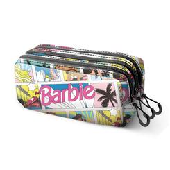 Brillo pop para organizarlo todo con estilo. El portatodo triple Comic Barbie ofrece tres compartimentos con cremallera para separar lápices, rotuladores y accesorios tech. Fabricado en Ripstop de alta resistencia