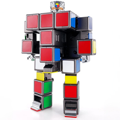 Conquista el desafío del cubo con la figura Diecast Soul of Chogokin Rubik's Cube Robot. Esta figura articulada de metal combina la icónica forma del Rubik's Cube con la potencia de un robot