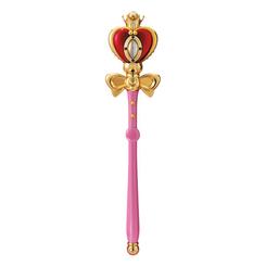 Réplica con luz y sonido de 'Spiral Heart Moon Rod' del anime 'Sailor Moon', longitud aprox. 48 cm.
