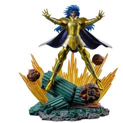 Gemini Saga figura 26 cm concentra la fuerza visual de Saint Seiya en una estatua que transforma cualquier vitrina en un punto de atención inmediato. Esta estatua Saint Seiya oficial reproduce con enorme precisión al Caballero de Oro de Géminis
