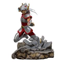 ¡La leyenda de los Caballeros del Zodiaco cobra vida con la estatua oficial de Pegasus Seiya! Esta increíble estatua a escala 1/10 captura toda la valentía y la determinación de uno de los Caballeros más emblemáticos de la serie.