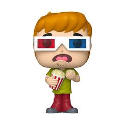 Nostalgia animada y humor irresistible en formato de vitrina. Esta Figura POP! Scooby-Doo: Shaggy lo muestra con gafas 3D, cubo de palomitas y su look clásico —camiseta verde y pantalón rojo