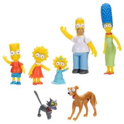 Una explosión de humor y carisma llega a la palma de tu mano con este set de siete figuras de 6 cm que reúne a la familia más icónica de Springfield: Homer, Marge, Bart, Lisa, Maggie, junto a Santa’s Little Helper y Snowball II. 