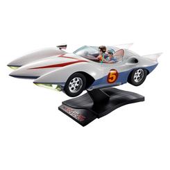 ¡Revive la velocidad y la emoción con el Modelo Diecast Chogokin Mach 5 de Speed Racer! Este impresionante modelo a escala 1/18, con una longitud total de 27 cm, reproduce el famoso coche de ensueño "Mach 5"