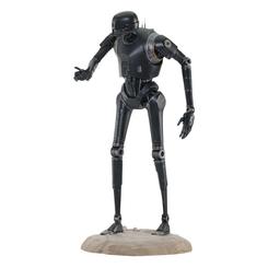 El inolvidable droide de seguridad imperial reprogramado, K-2SO, regresa con esta impresionante estatua de resina de 28 cm inspirada en Star Wars: Andor. Con una imponente postura sobre una base rocosa