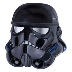 El casco electrónico premium de Shadow Trooper es una pieza imprescindible para los verdaderos fans de Star Wars, diseñado con un altísimo nivel de detalle basado en el videojuego Star Wars: Battlefront. 