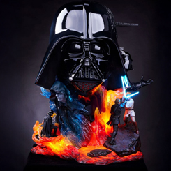 Sumérgete en el lado oscuro con el impresionante busto artístico de Darth Vader de Premium Collectibles Studio, un homenaje definitivo al icónico antagonista de Star Wars: Una Nueva Esperanza. 