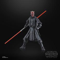 Entra en la galaxia de Star Wars con la impresionante figura de Darth Maul de la línea The Black Series. Con una altura de 15 cm, esta figura captura la esencia del Sith tal como aparece en *Star Wars