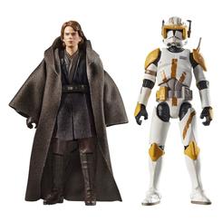 Dos figuras, dos destinos y una de las alianzas más recordadas de La venganza de los Sith cobran forma en el pack de figuras Anakin Skywalker y Clone Commander Cody. Este pack de figuras Anakin Skywalker y Clone Commander Cody de Star Wars Vintage