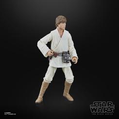 Revive la magia de una galaxia muy, muy lejana con la figura de acción de Luke Skywalker de Star Wars: Episodio IV - Una Nueva Esperanza. Esta figura de 15 cm, perteneciente a la prestigiosa colección The Black Series