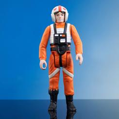 Revive la nostalgia de los años 70 y 80 con esta figura articulada de Luke Skywalker (Red-5), inspirada en las clásicas figuras Kenner. Con una impresionante altura de 30 cm