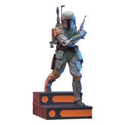 Descubre una pieza única que captura la esencia de uno de los personajes más icónicos del universo de Star Wars. La Estatua Milestones de Boba Fett, inspirada en *Star Wars: Episodio V -