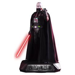 La estatua Darth Vader 1/3 Hyperreal Edition impone incluso antes de encender sus luces. Con 72,4 cm de altura, esta estatua coleccionable de Star Wars reproduce al señor Sith de Una nueva esperanza con una presencia difícil de ignorar