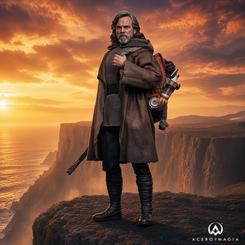 Figura articulada de Luke Skywalker de Star Wars: The Last Jedi a escala 1/6 y 29 cm de altura. La Artisan Edition incluye sable LED USB, numerosos accesorios de Ahch-To, Porg y base temática.