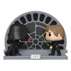 Figura Luke vs Vader realizada en vinilo perteneciente a la línea Pop! de Funko. La figura tiene una altura aproximada de 9 cm., y está basada en Star Wars Return of the Jedi 40th Anniversary. 