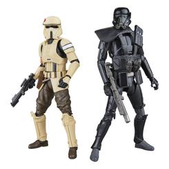 Potencia tu vitrina con el pack doble Shoretrooper & Death Trooper de Star Wars The Black Series, dos figuras de 15 cm meticulosamente acabadas para reproducir con fidelidad la estética de Rogue One