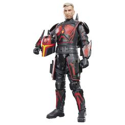 La armadura roja y negra de Mandalore impone su autoridad desde el primer vistazo. La Star Wars: The Clone Wars Black Series Figura Gar Saxon reproduce la apariencia del personaje mediante una figura Black Series Gar Saxon 