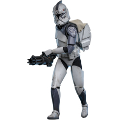 Añade un ícono de las Guerras Clon a tu colección con la figura a escala 1/6 del 104th Battalion "Wolfpack" Clone Trooper. Este coleccionable de 30 cm es una recreación fiel de los soldados que sirvieron bajo el General Jedi Plo Koon 