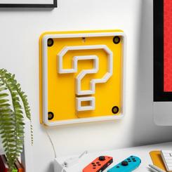 Un cuadrado amarillo, una silueta blanca y la memoria de incontables monedas flotando en pantalla. La lámpara LED neon Question Block Super Mario lleva el bloque de interrogación de Nintendo a la pared con una presencia limpia, luminosa y muy reconocible.