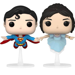 ¡Eleva tu colección con el Pack de 2 Figuras POP! Vinyl de Superman y Lois Lane en vuelo! Estas minifiguras de DC Comics, de aproximadamente 9 cm de altura, capturan la esencia icónica de la pareja más famosa