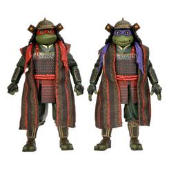 ¡Prepárate para un viaje en el tiempo con el Pack de Figuras de Acción Donatello y Raphael de Teenage Mutant Ninja Turtles III! Este increíble pack de 18 cm (7 pulgadas) presenta a las tortugas ninja