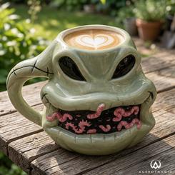 Travesura, estilo macabro y coleccionismo con utilidad real en una sola pieza: la taza Oogie Boogie de The Nightmare Before Christmas (Disney) en cerámica convierte al villano más carismático de Halloween Town 