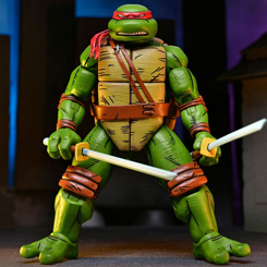 Revive la emoción de las Tortugas Ninja con la figura articulada de Leonardo inspirada en los cómics de Mirage. Con una altura aproximada de 18 cm, esta figura detallada captura la esencia del valiente líder de las Tortugas.