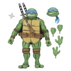 Figura Leonardo Teenage Mutant Ninja Turtles 18 cm con acabado inspirado en cómic y una fuerza visual que entra directa por los ojos. Hay piezas que decoran y otras que marcan territorio en una colección