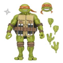 Figura Michelangelo Teenage Mutant Ninja Turtles 18 cm con estética de cómic clásico y una energía visual que transforma cualquier espacio desde el primer golpe de vista. Hay personajes que funcionan en pantalla 