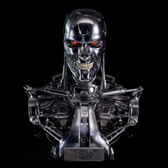 La máquina más icónica del cine regresa en una impactante representación a escala real: el busto T-800 Endoskeleton Skull de The Terminator, creado por Blitzway. Con una altura de 50 cm