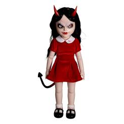 El aterrador mundo de "Living Dead Dolls" se expande con la figura de Sin. Este muñeco de 25 cm, confeccionado con ropa de tela de alta calidad, captura la esencia oscura y perturbadora de la serie. 