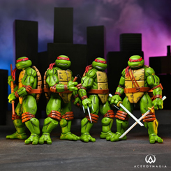 ¡Cowabunga, amigos y amigas! Las icónicas Tortugas Ninja están de regreso en estas increíbles Figuras de Mirage Comics. Si eres un seguidor de estas valientes tortugas mutantes que defienden las calles de Nueva York, 
