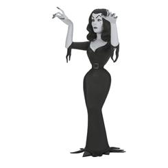 Añade un toque gótico a tu colección con la figura de acción Vampira de la línea Toony Terrors de NECA. Esta edición Silver Screen revive la icónica reina del terror en un estilo caricaturesco pero lleno de nostalgia