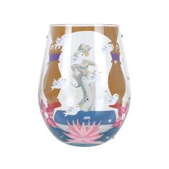 El encanto más elegante de Agrabah se cuela en tu mesa con el vaso sin tallo Jasmine “Let Your Dreams Soar”, una pieza de cristal pensada para destacar por su colorido y su aire sofisticado. 