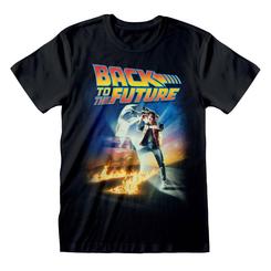 ¿Eres fan de las aventuras de Marty McFly y Doc Brown en el DeLorean del tiempo? Entonces no te puedes perder esta camiseta de alta calidad con el icónico logo de "Regreso al Futuro". Realizada en algodón 100%