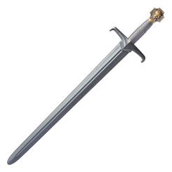 El emblema de la gloria imperial cobra forma en esta impresionante Reikland Imperial Arming Sword, una espada de espuma diseñada con licencia oficial de Warhammer. 