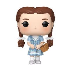 Una brisa de nostalgia recorre tu estantería con la figura POP de 9 cm de Dorothy Gale, inspirada en la próxima película Wicked y moldeada en vinilo de alta resistencia para capturar cada detalle de su icónico vestido de cuadros 