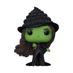 La intensidad esmeralda del universo Wicked llega a tu vitrina con la figura POP de 9 cm de Elphaba, moldeada en vinilo resistente y pintada a mano para capturar cada peca y el elegante atuendo negro 