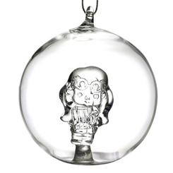 Adorno de Navidad Luna Lovegood. Esta preciosa bola de Navidad está realizada en vidrio y tiene unas dimensiones aproximadas de 8 x 8 cm. Haz que brille un poco más este año con el adorno navideño 