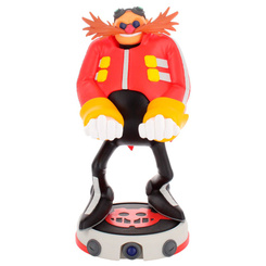 Cable Guy Dr. Eggman Sonic the Hedgehog de 20 cm para mandos y smartphones compatibles con PS5, Xbox y iPhone. No incluye cable y combina función con diseño del villano de la saga Sonic.