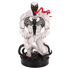 Soporte Cable Guy de Anti-Venom Marvel de 21 cm para sujetar mandos y teléfonos, compatible con PS5, Xbox Series y iPhone. Representa al personaje arrodillado con detalles del simbionte en la base.
