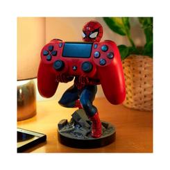 Soporte Cable Guy de Spiderman Marvel de 21 cm para sujetar mandos y teléfonos inteligentes, compatible con mandos PS5, Xbox Series y iPhone, sin incluir cable de carga.